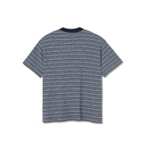 POLAR SKATE STRIPE SHIN TEE NAVY
