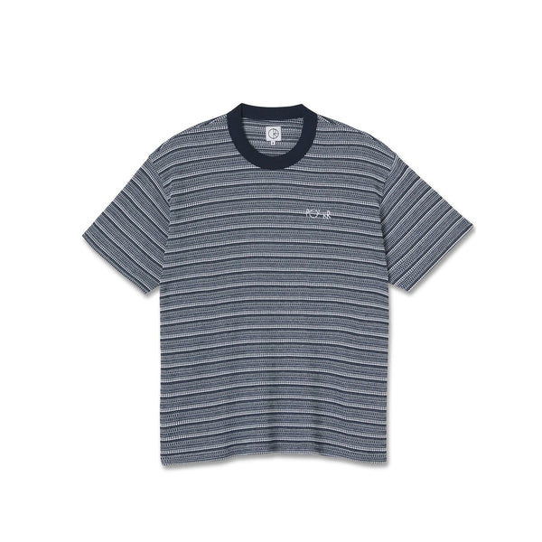 POLAR SKATE STRIPE SHIN TEE NAVY